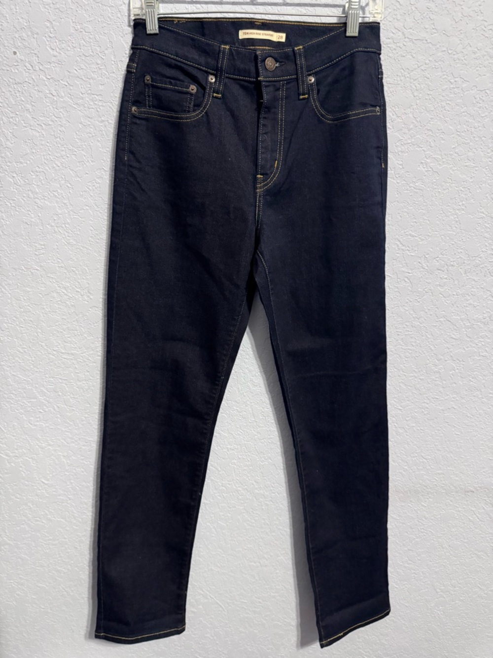 Levi’s Women 724 High Rise Straight Leg Dark Indigo Jeans
